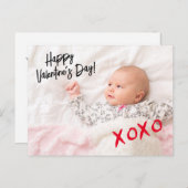 ハッピーバレンタインデーフォトxoxoカスタム ポストカード (正面/裏面)