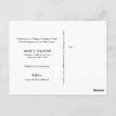 ハッピーバレンタインデーフォトxoxoカスタム ポストカード (裏面)