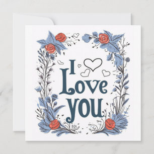 ハッピーバレンタインデーフラットカード