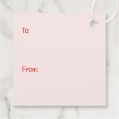 ハッピーバレンタインデーフランスのブルドッグ フェイバータグ (裏面)