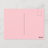 ハッピーバレンタインデーフランスのブルドッグ ポストカード (裏面)