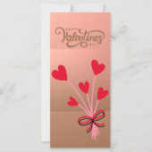 ハッピーバレンタインデーフレンドシップフラットカード (正面)