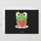 ハッピーバレンタインデーフログフラットカード シーズンカード (裏面)