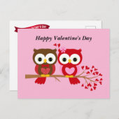 ハッピーバレンタインデーフールズホリデー葉書 シーズンポストカード (正面/裏面)