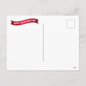 ハッピーバレンタインデーフールズホリデー葉書 シーズンポストカード (裏面)