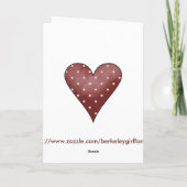 ハッピーバレンタインデーブーケ – グリーティングカード シーズンカード (裏面)