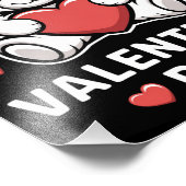 ハッピーバレンタインデーベア フォトプリント            (角)