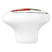 ハッピーバレンタインデーベミンアイリッシュセッター（赤1） セラミックノブ (側面)