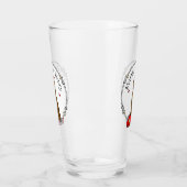 ハッピーバレンタインデーベミンアイリッシュセッター（赤1） タンブラーグラス (左)