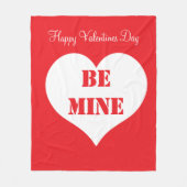ハッピーバレンタインデーベミンボーイフレンド フリースブランケット (正面)