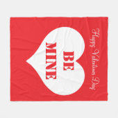 ハッピーバレンタインデーベミンボーイフレンド フリースブランケット (正面(横))