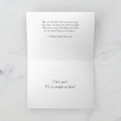 ハッピーバレンタインデーホワイトハート シーズンカード (内部)