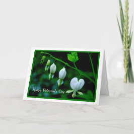 ハッピーバレンタインデーホワイトハート シーズンカード