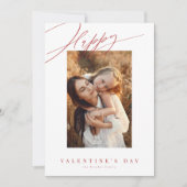 ハッピーバレンタインデーホワイトバレンタインカード シーズンカード (正面)