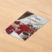 ハッピーバレンタインデーポスター アクリル招待状 (レイダウン)