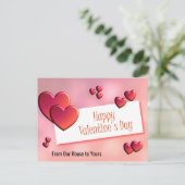 ハッピーバレンタインデーポストカードポストカード ポストカード (スタンド正面)