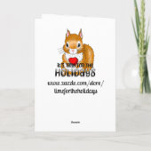 ハッピーバレンタインデーマイスパッドマフィンおもしろい カード (裏面)