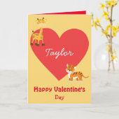 ハッピーバレンタインデーマイチャイルド カード (黄色い花)