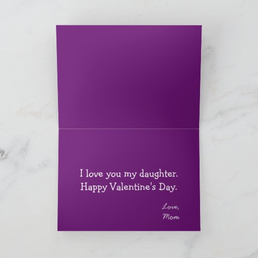 ハッピーバレンタインデーマイドータータイガーテーマ カード (内部)