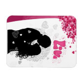 ハッピーバレンタインデーマイラブ マグネット (横)