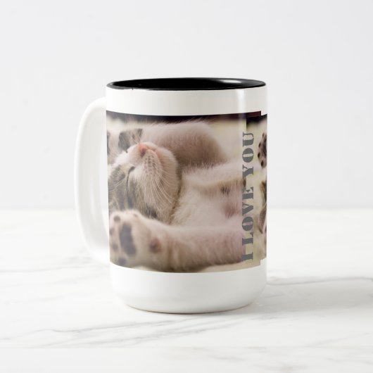 ハッピーバレンタインデーマググ ツートーンマグカップ (正面左)