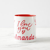 ハッピーバレンタインデーマググ ツートーンマグカップ (中央)