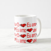 ハッピーバレンタインデーマグスエウアモメウアボ コーヒーマグカップ (正面右)