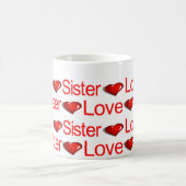 ハッピーバレンタインデーマグラブシスターハート コーヒーマグカップ (中央)