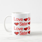 ハッピーバレンタインデーマグラブシスターハート コーヒーマグカップ (左)