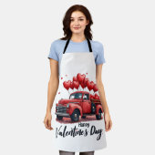 ハッピーバレンタインデーマッチングカップルの服装 エプロン (着用した状態)