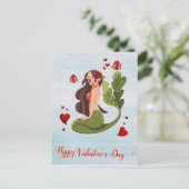 ハッピーバレンタインデーマーメイドラブ ポストカード (スタンド正面)