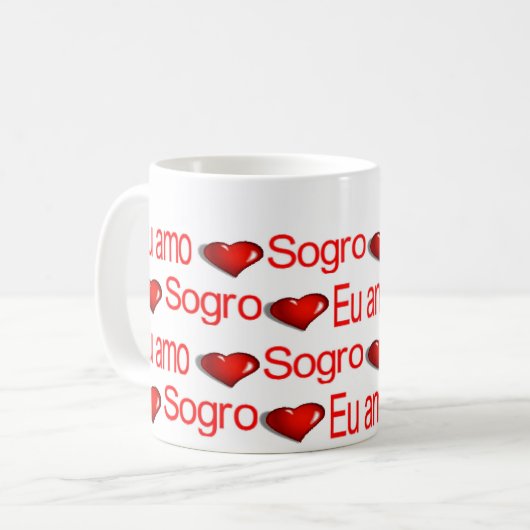 ハッピーバレンタインデームグスエウアモミソグロ コーヒーマグカップ (正面左)