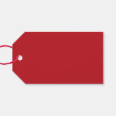 ハッピーバレンタインデーモダントレンディーピンク&レッド ギフトタグ (裏面横)