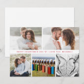 ハッピーバレンタインデーモダンボーイフレンドの写真 シーズンカード (正面/裏面)