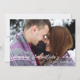 ハッピーバレンタインデーモダン写真カード シーズンカード