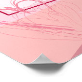 ハッピーバレンタインデーモダン抽象芸術 ポスター (角)