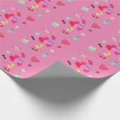 ハッピーバレンタインデーラップ紙。 ラッピングペーパー (角)