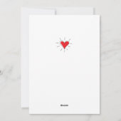 ハッピーバレンタインデーラバーズ魚釣り赤いハート シーズンカード (裏面)