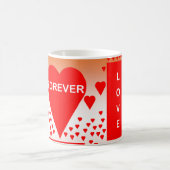 ハッピーバレンタインデーラブハートマグ&ホットココア コーヒーマグカップ (中央)