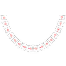 ハッピーバレンタインデーラブバンティングバナー