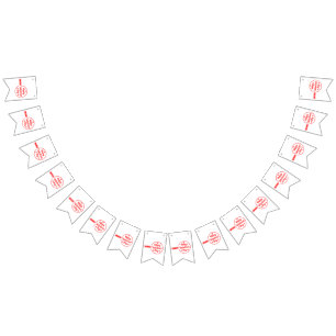 ハッピーバレンタインデーラブバンティングバナー バンティングフラッグ