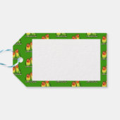 ハッピーバレンタインデーラブバードのピクセルアートパターン ギフトタグ (裏面横)