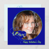 ハッピーバレンタインデーラブフォトカード 招待状 (正面/裏面)