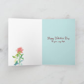 ハッピーバレンタインデーラブユーレッドローズ カード (内部)