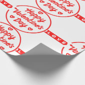 ハッピーバレンタインデーラブラッピング紙 ラッピングペーパー (角)