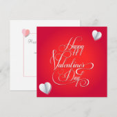 ハッピーバレンタインデーラブリーグリーテエレガントィング シーズンカード (正面/裏面)