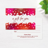 ハッピーバレンタインデーラブリーハートギフトカード (デスク)