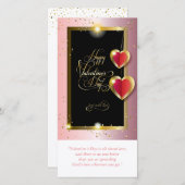 ハッピーバレンタインデーラブルエレガントクラシック シーズンカード (正面/裏面)