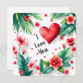 ハッピーバレンタインデーラブ ノートカード (正面/裏面)