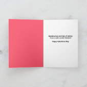 ハッピーバレンタインデーリスインコビッド顔マスク シーズンカード (内部)